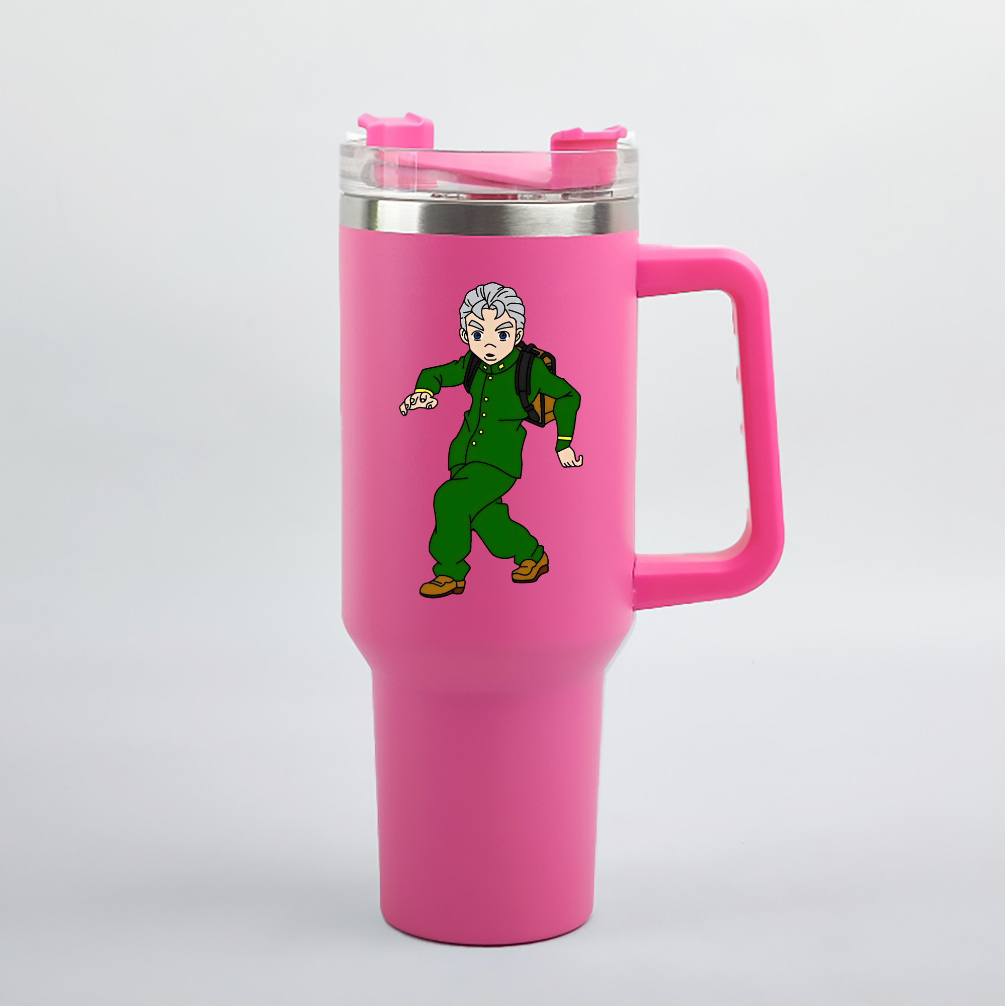 （画像用） ジョジョの奇妙な冒険 広瀨康一 JoJo's Bizarre Adventure Hirose Koichi 1200mL車用タンブラー（カラープリント）